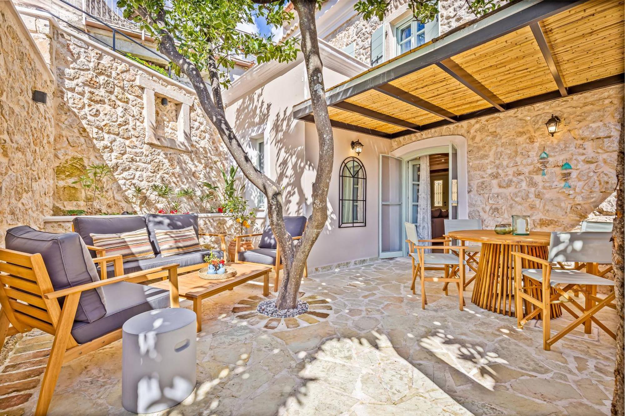 Courtyard Cottage Corfu Lakones Luaran gambar